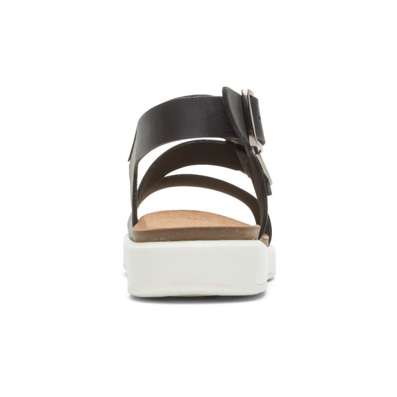 Rockport Kells Bay Asymmetrical Women Sandals Black Singapore | JW2-40624