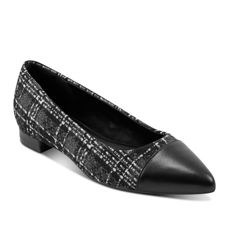 Rockport Kenzie Total Motion Pointy Toe Dress Women Ballet Flats Black Singapore | RP0-74947