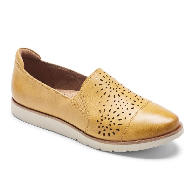 Rockport Laci Twin-Gore Women Slip Ons Yellow Singapore | OH0-31783