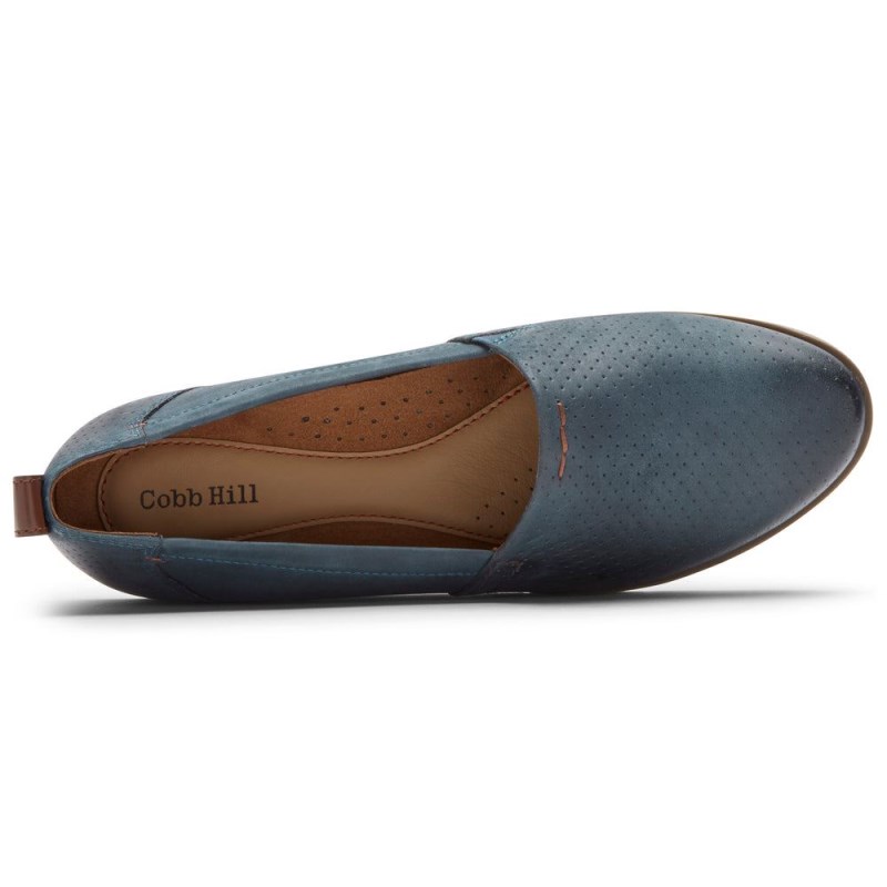 Rockport Laci Women Slip Ons Blue Singapore | JF2-96669