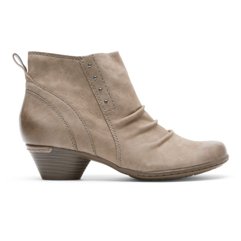 Rockport Laurel Riveted Women Booties Grey Singapore | NR9-58575