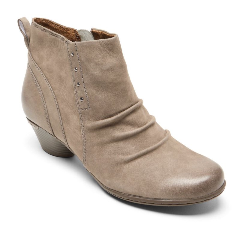 Rockport Laurel Riveted Women Booties Grey Singapore | NR9-58575