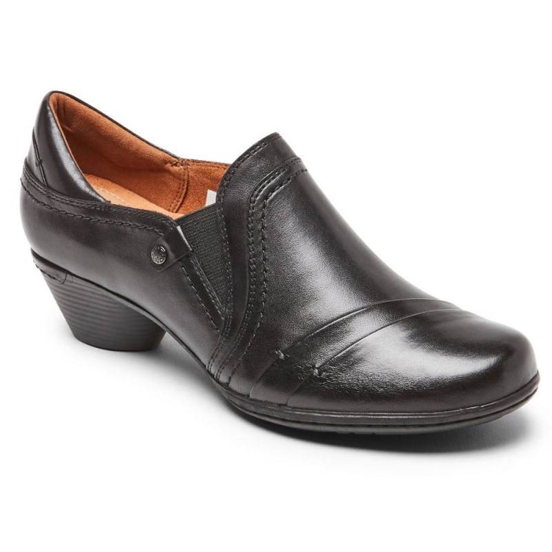 Rockport Laurel Slip-On Women Heels Black Singapore | UX1-78697