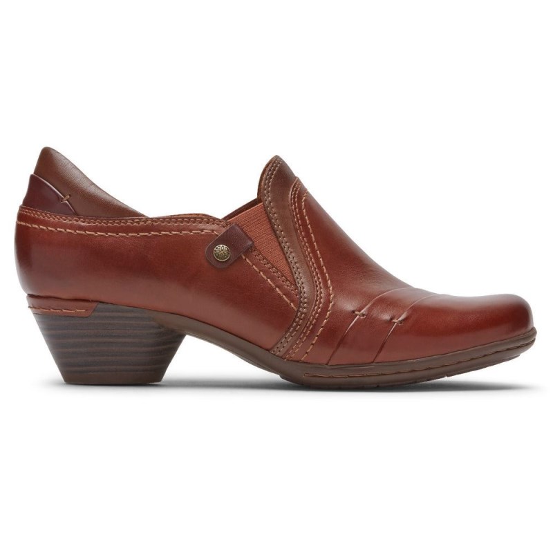 Rockport Laurel Slip-On Women Heels Brown Singapore | TJ5-17181