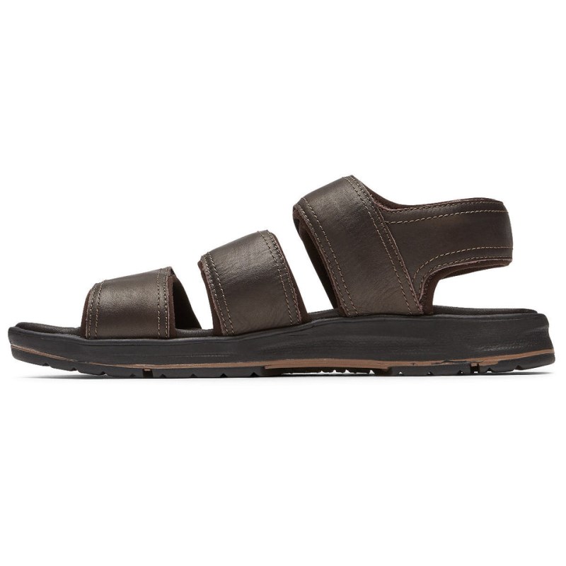 Rockport Lucky Bay Dress 3-Band Men Fisherman Sandals Brown Singapore | XC1-16111