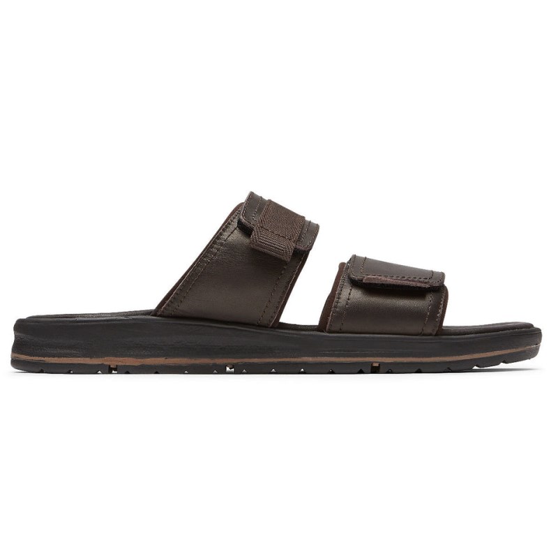 Rockport Lucky Bay Dress Men Slides Brown Singapore | RP0-95939