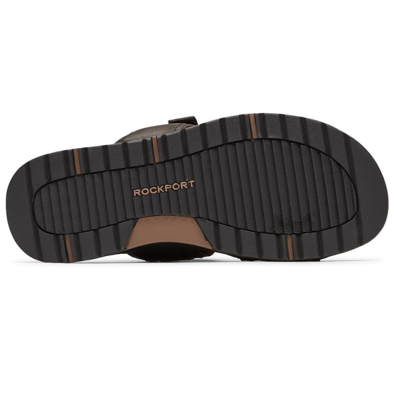 Rockport Lucky Bay Dress Men Slides Brown Singapore | RP0-95939