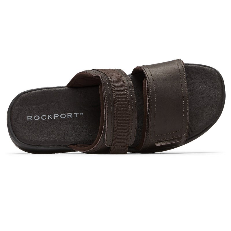 Rockport Lucky Bay Dress Men Slides Brown Singapore | RP0-95939