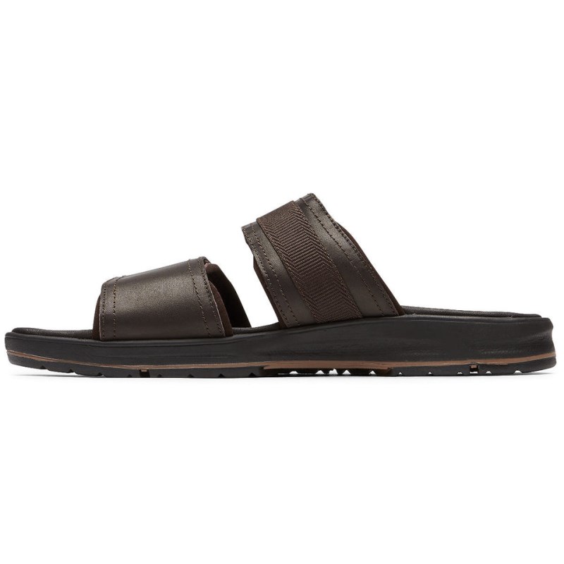 Rockport Lucky Bay Dress Men Slides Brown Singapore | RP0-95939