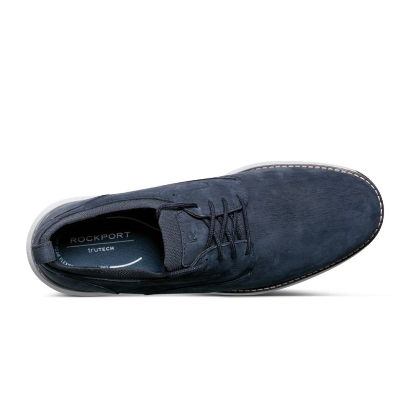 Rockport Lukah Lace-up Men Sneakers Dark Blue Singapore | XP1-59335