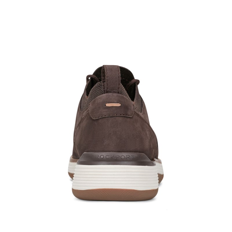 Rockport Lukah Lace-up Men Sneakers Dark Brown Singapore | LS6-98719