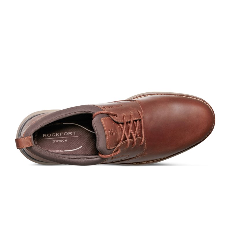 Rockport Lukah Lace-up Men Sneakers Dark Red Singapore | UB8-72467