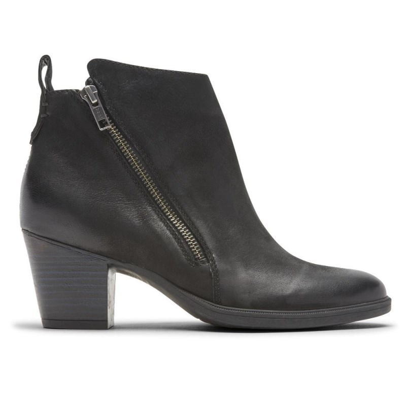 Rockport Maddie Ankle Zip Women Booties Black Singapore | AN0-75657