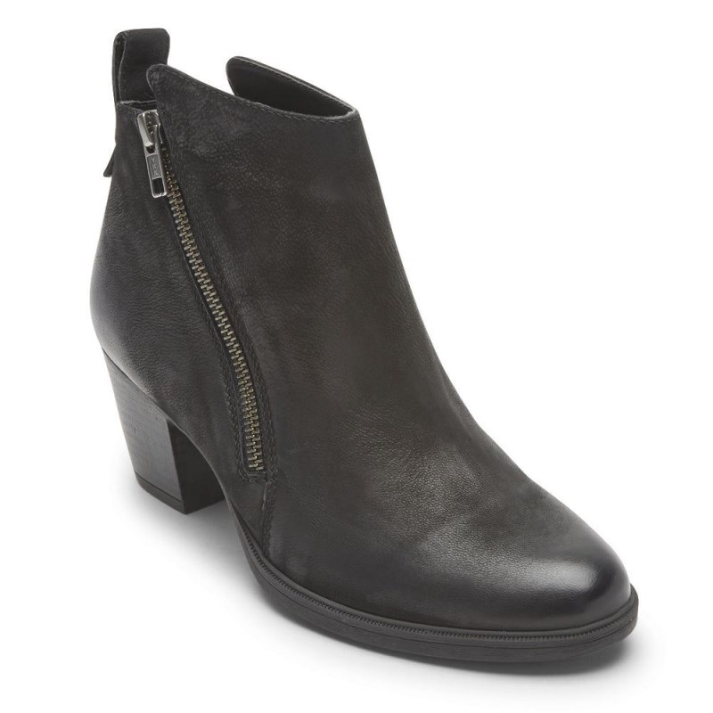 Rockport Maddie Ankle Zip Women Booties Black Singapore | AN0-75657