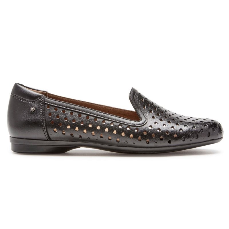 Rockport Maiika Woven Slip-On Women Loafers Black Singapore | WI7-23582