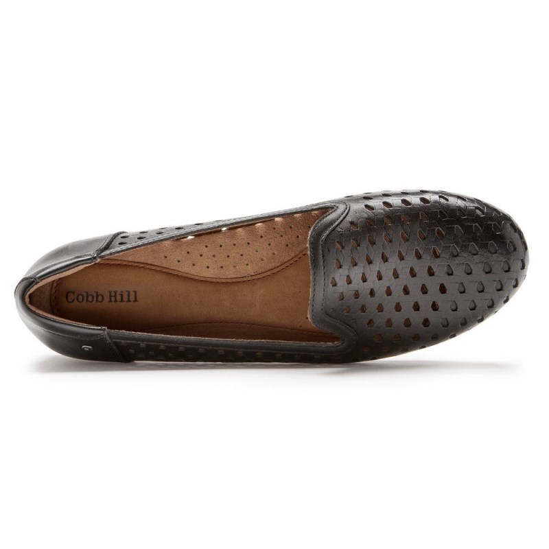 Rockport Maiika Woven Slip-On Women Loafers Black Singapore | WI7-23582