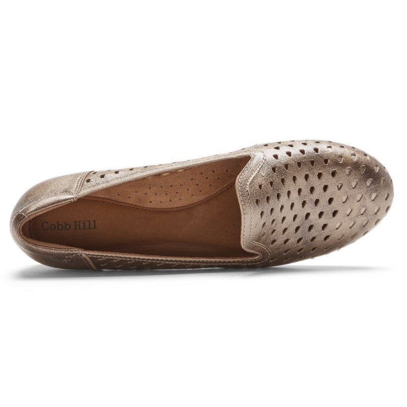 Rockport Maiika Woven Slip-On Women Loafers Gold Singapore | AT3-42354