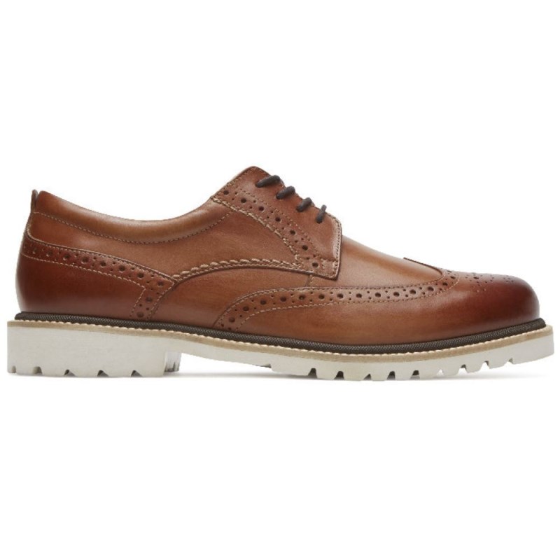 Rockport Marshall Wingtip Men Oxford Shoes Brown Singapore | PQ1-85618