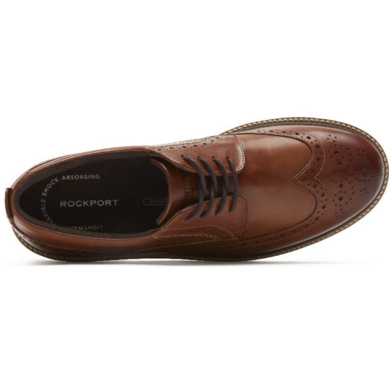 Rockport Marshall Wingtip Men Oxford Shoes Brown Singapore | PQ1-85618