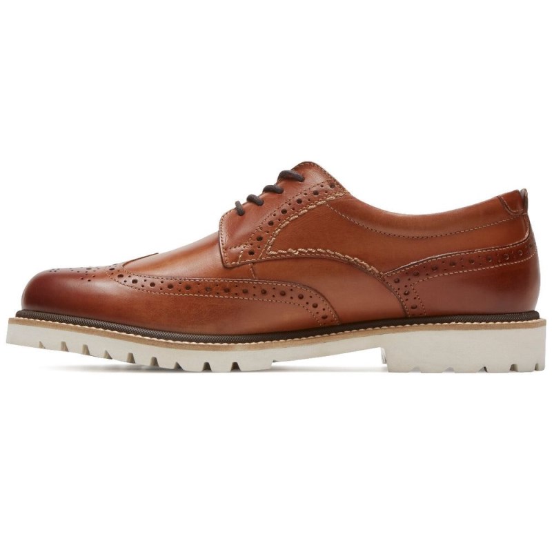 Rockport Marshall Wingtip Men Oxford Shoes Brown Singapore | PQ1-85618