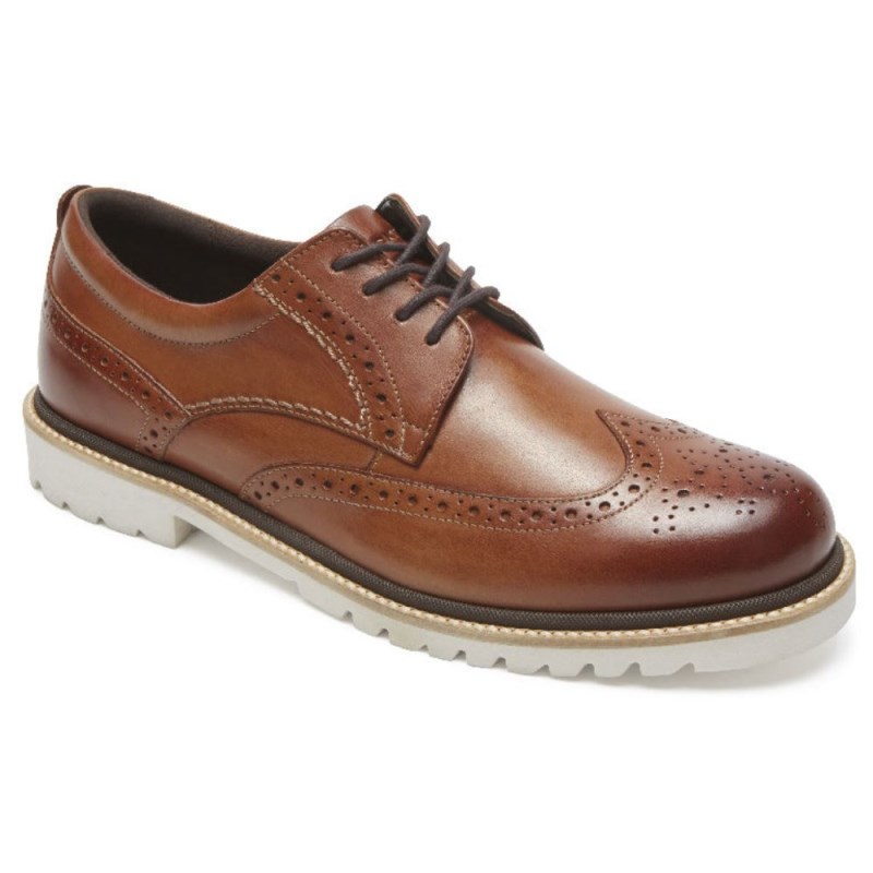 Rockport Marshall Wingtip Men Oxford Shoes Brown Singapore | PQ1-85618