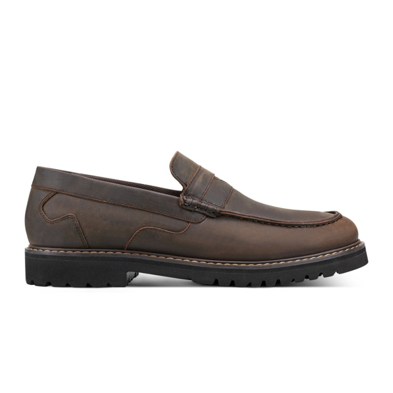 Rockport Maverick Penny Men Loafers Dark Brown Singapore | FK5-99339