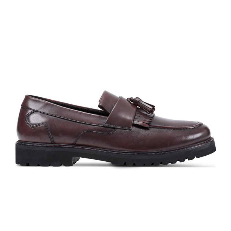 Rockport Maverick Tassel Men Loafers Burgundy Singapore | BH0-27422