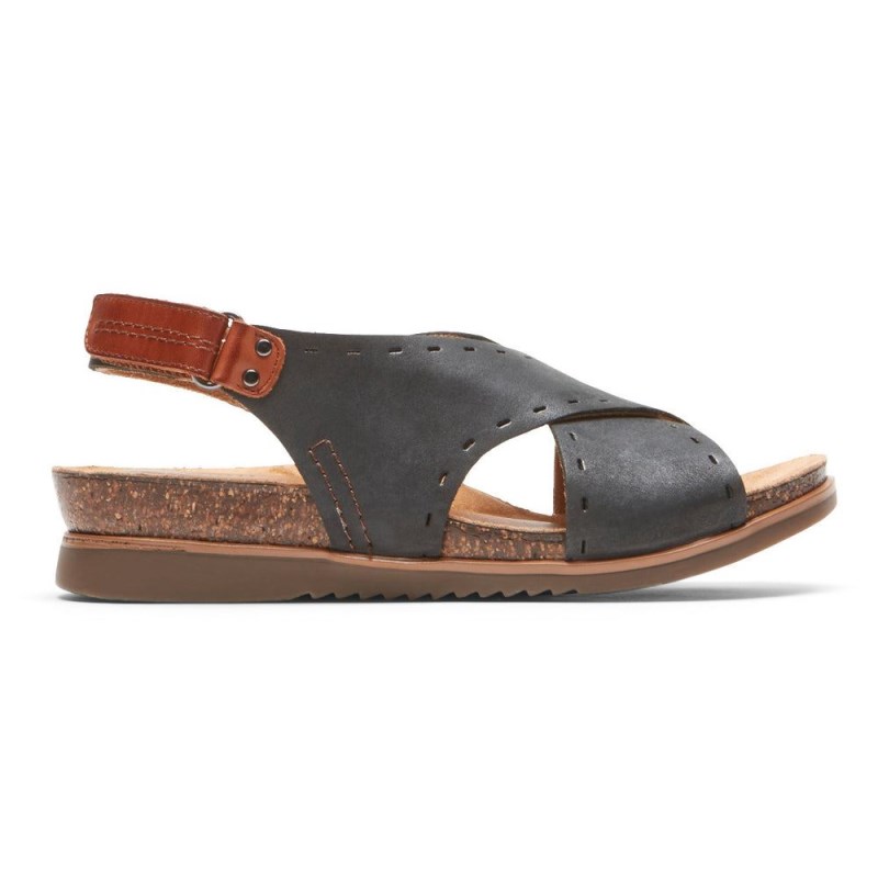 Rockport May Slingback Women Sandals Black Singapore | HS4-35883