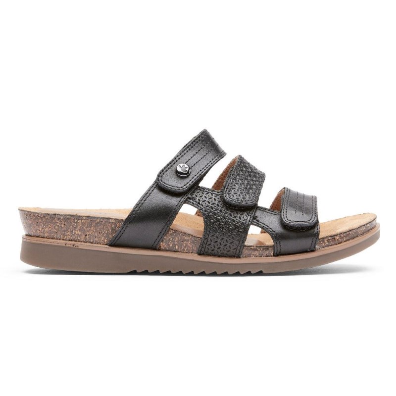 Rockport May Women Slides Black Singapore | LN7-29292