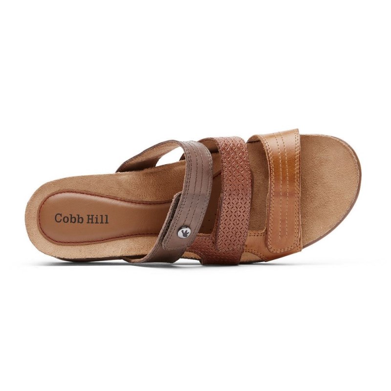 Rockport May Women Slides Brown Singapore | HZ3-19561