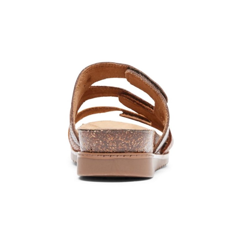 Rockport May Women Slides Brown Singapore | HZ3-19561