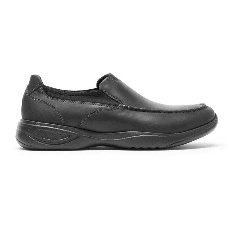 Rockport Metro Path Slip-On Men Loafers Black Singapore | OR9-02390