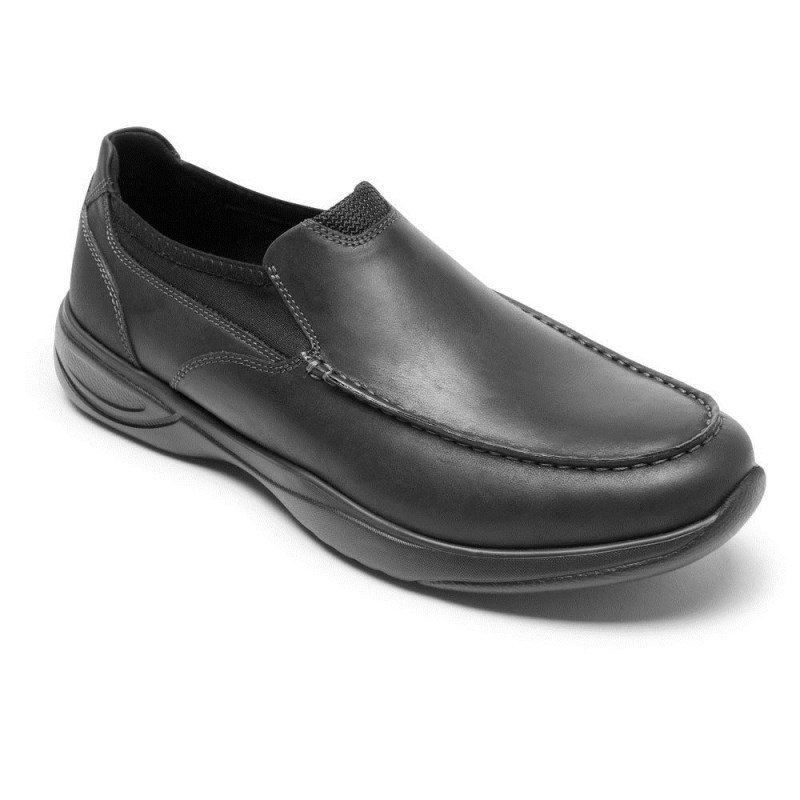 Rockport Metro Path Slip-On Men Loafers Black Singapore | OR9-02390