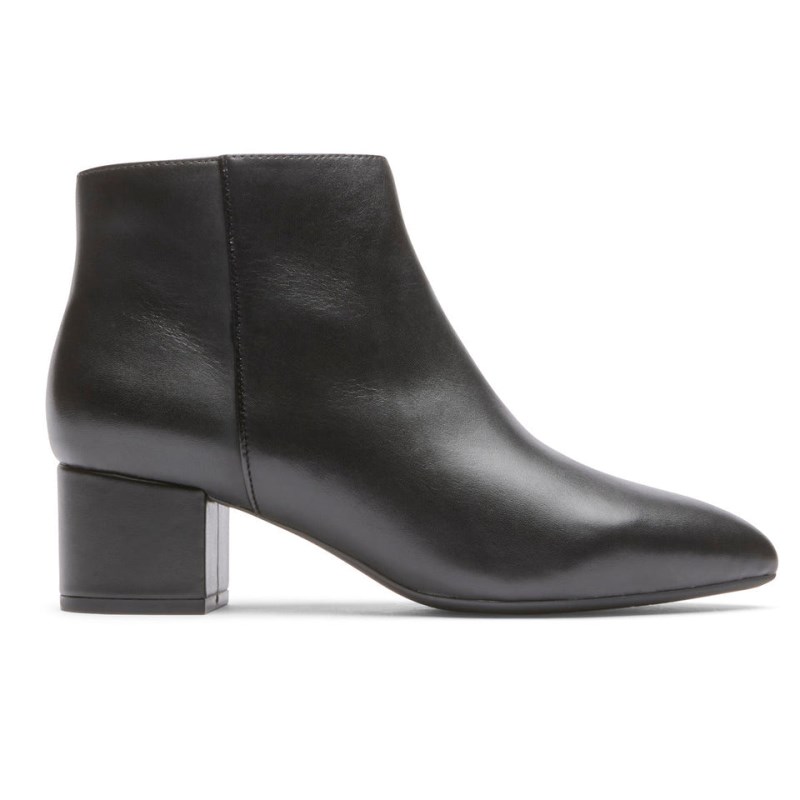 Rockport Milia Block Women Booties Black Singapore | PK6-72407