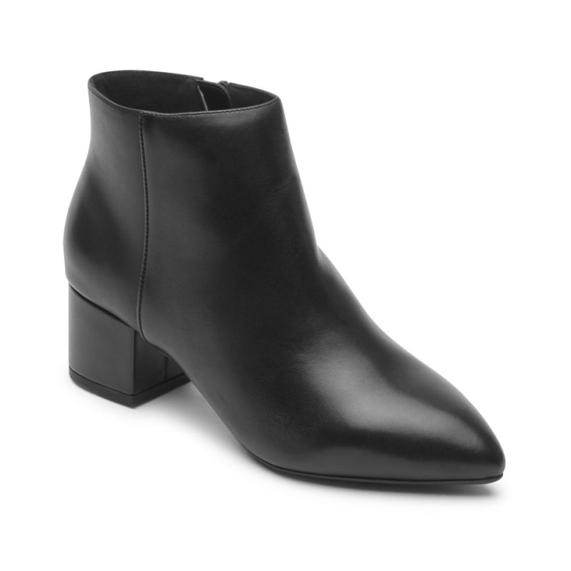 Rockport Milia Block Women Booties Black Singapore | PK6-72407