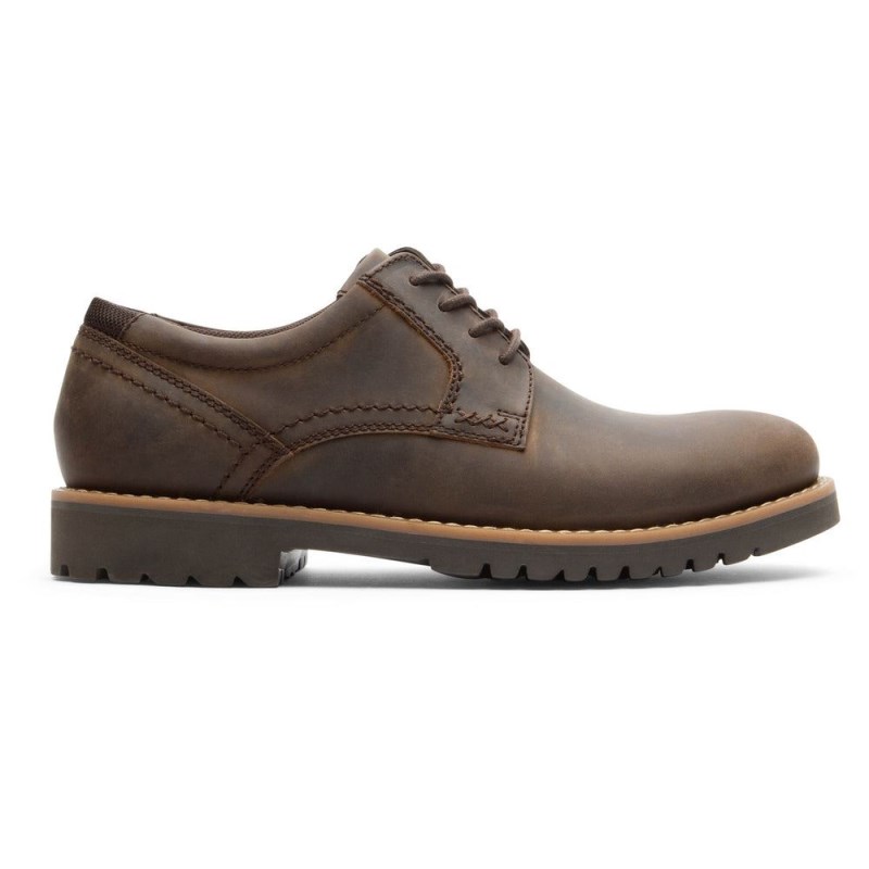 Rockport Mitchell Men Oxford Shoes Dark Brown Singapore | ZS7-20762