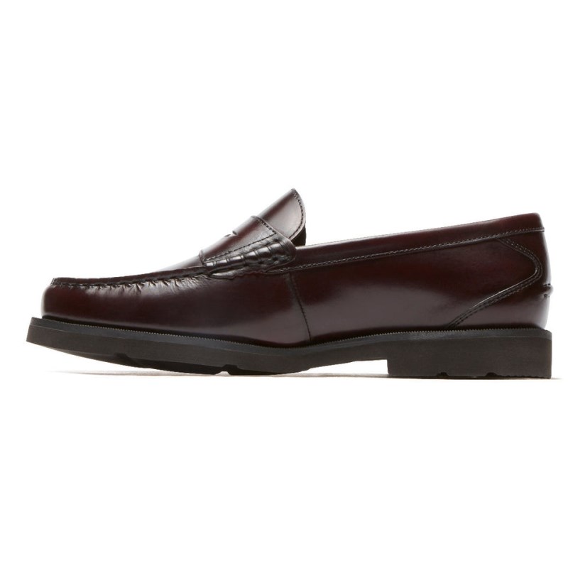 Rockport Modern Penny Men Loafers Burgundy Singapore | YU6-43704