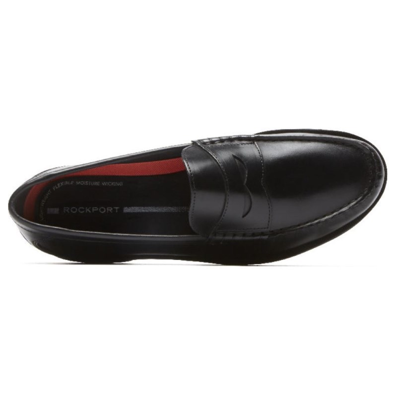 Rockport Modern Prep Penny Men Loafers Black Singapore | QN8-49104