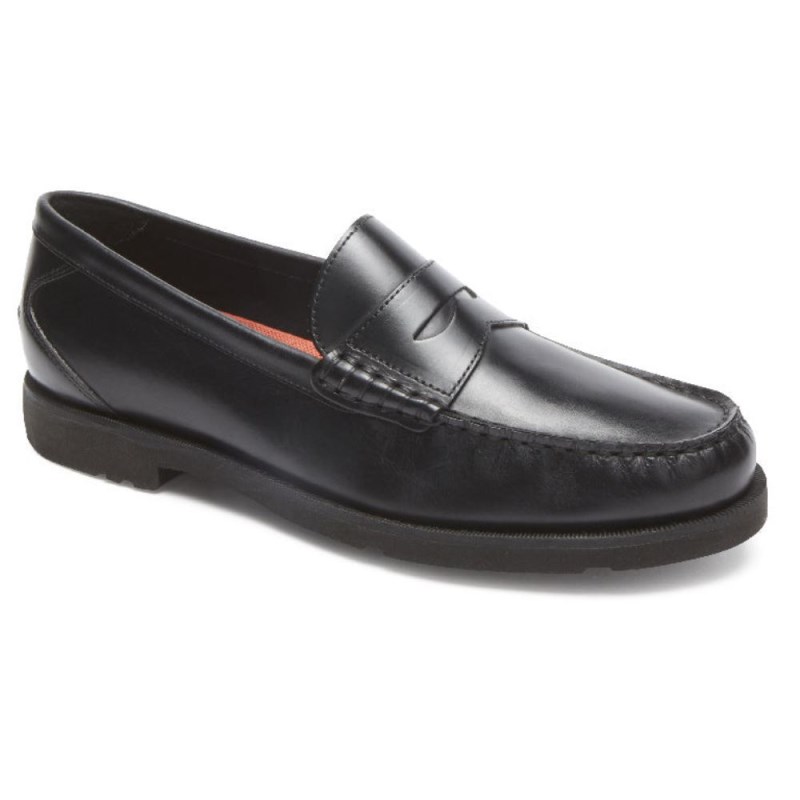 Rockport Modern Prep Penny Men Loafers Black Singapore | QN8-49104