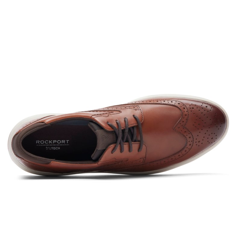 Rockport Noah Wing Tip Men Walking Shoes Brown Singapore | UM7-33963