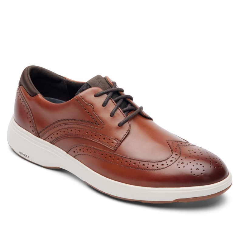 Rockport Noah Wing Tip Men Walking Shoes Brown Singapore | UM7-33963