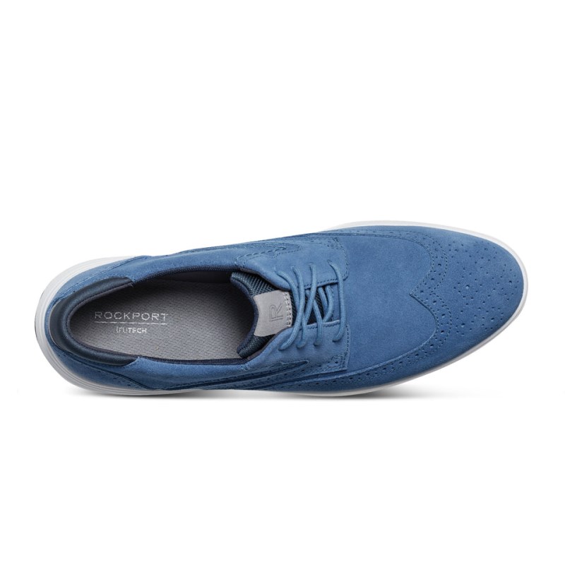 Rockport Noah Wing Tip Men Walking Shoes Blue Singapore | EO5-63596