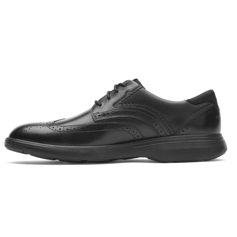 Rockport Noah Wing Tip Men Walking Shoes Black Singapore | HZ4-22002