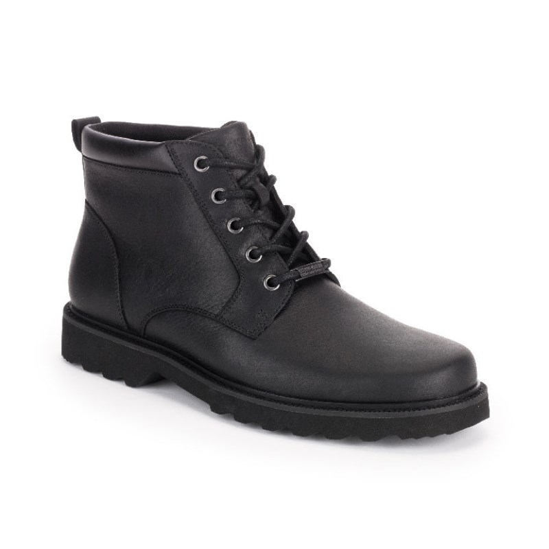 Rockport Northfield Waterproof Plain Toe Men Work Boots Black Singapore | ZZ1-49674