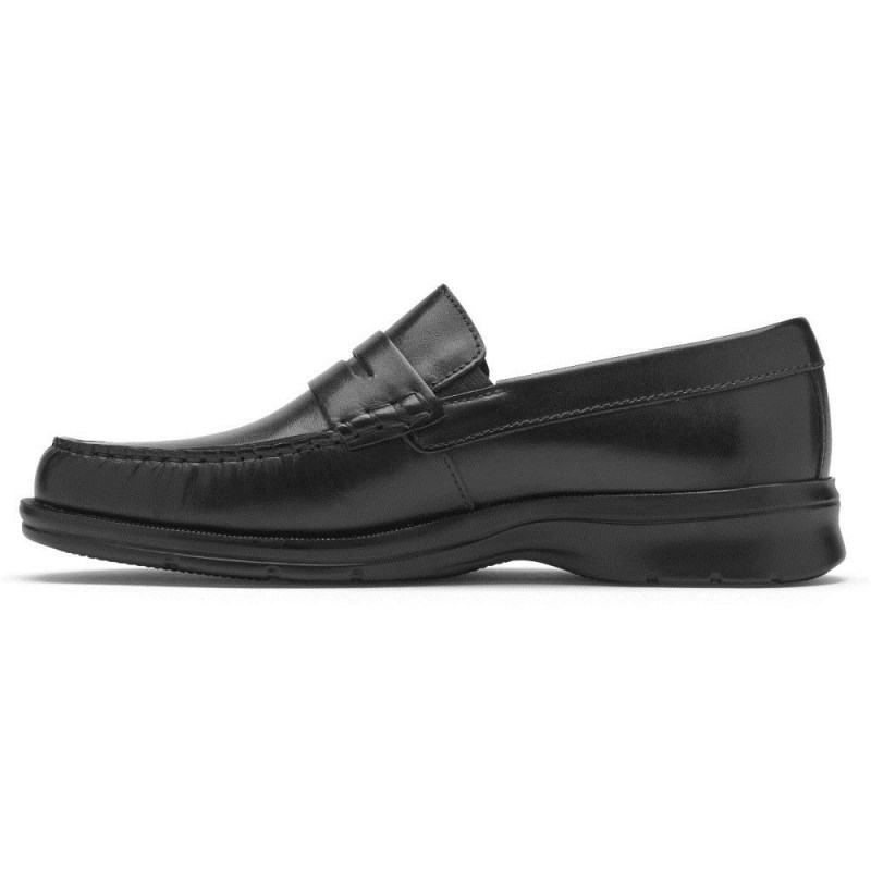 Rockport Palmer Penny Men Loafers Black Singapore | VD8-85268