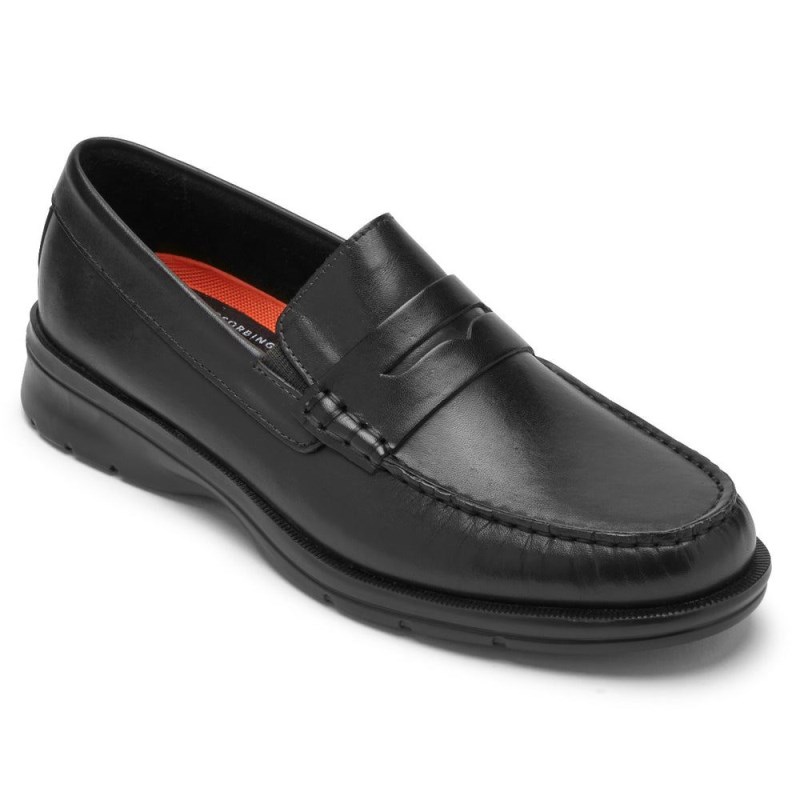 Rockport Palmer Penny Men Loafers Black Singapore | VD8-85268