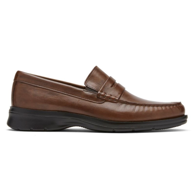 Rockport Palmer Penny Men Loafers Brown Singapore | PM4-05460