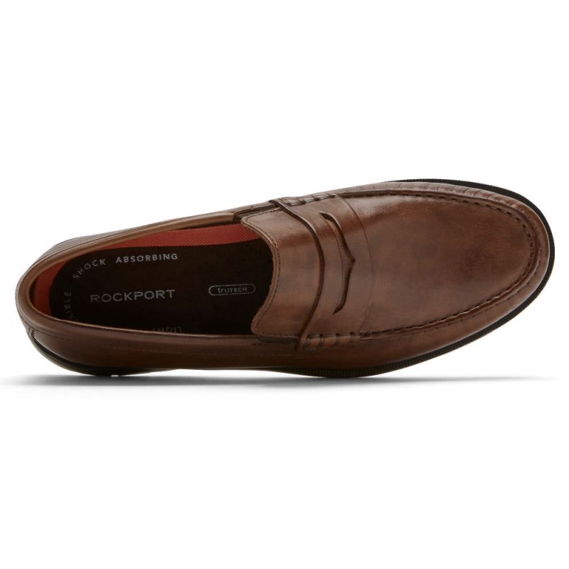 Rockport Palmer Penny Men Loafers Brown Singapore | PM4-05460