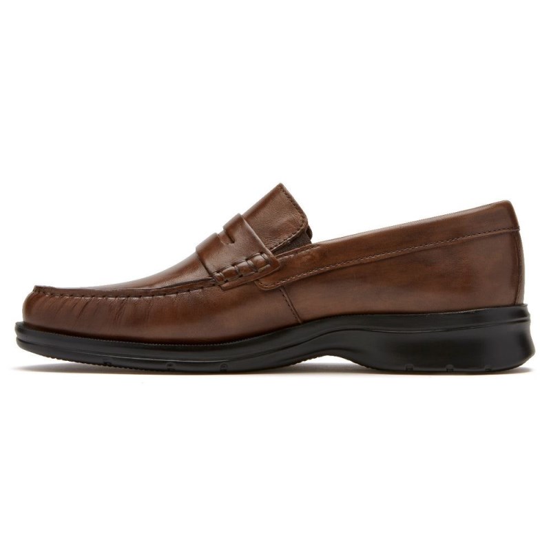 Rockport Palmer Penny Men Loafers Brown Singapore | PM4-05460