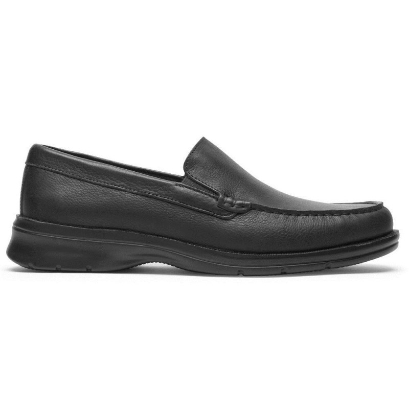 Rockport Palmer Venetian Men Loafers Black Singapore | BK2-78277